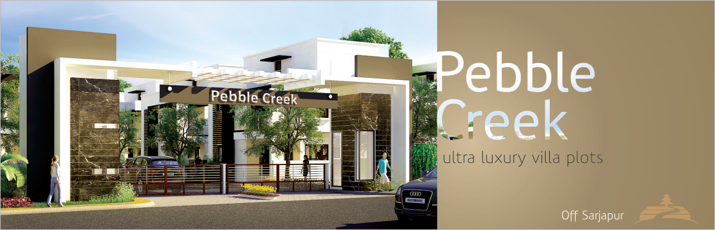 Pebble Creek is a luxurious villa plots are designed in a manner that gives you the peace and tranquility of a home in the countryside in  Off sarjapur, Bangalore Approved Villa plots by BMRDA 
